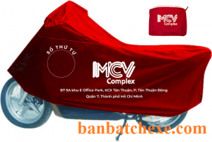 Bạt phủ xe máy in logo - Bạt Che Xe Minh Châu - Công Ty TNHH Thương Mại Tổng Hợp Xuất Nhập Khẩu Minh Châu